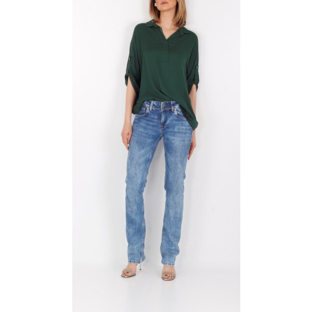 Pepe Jeans Mavi Yıkamalı Normal Bel Pepe Straight Jean Kot Pantolon Bayan Jeans / Kot Pantolon Fiyatı