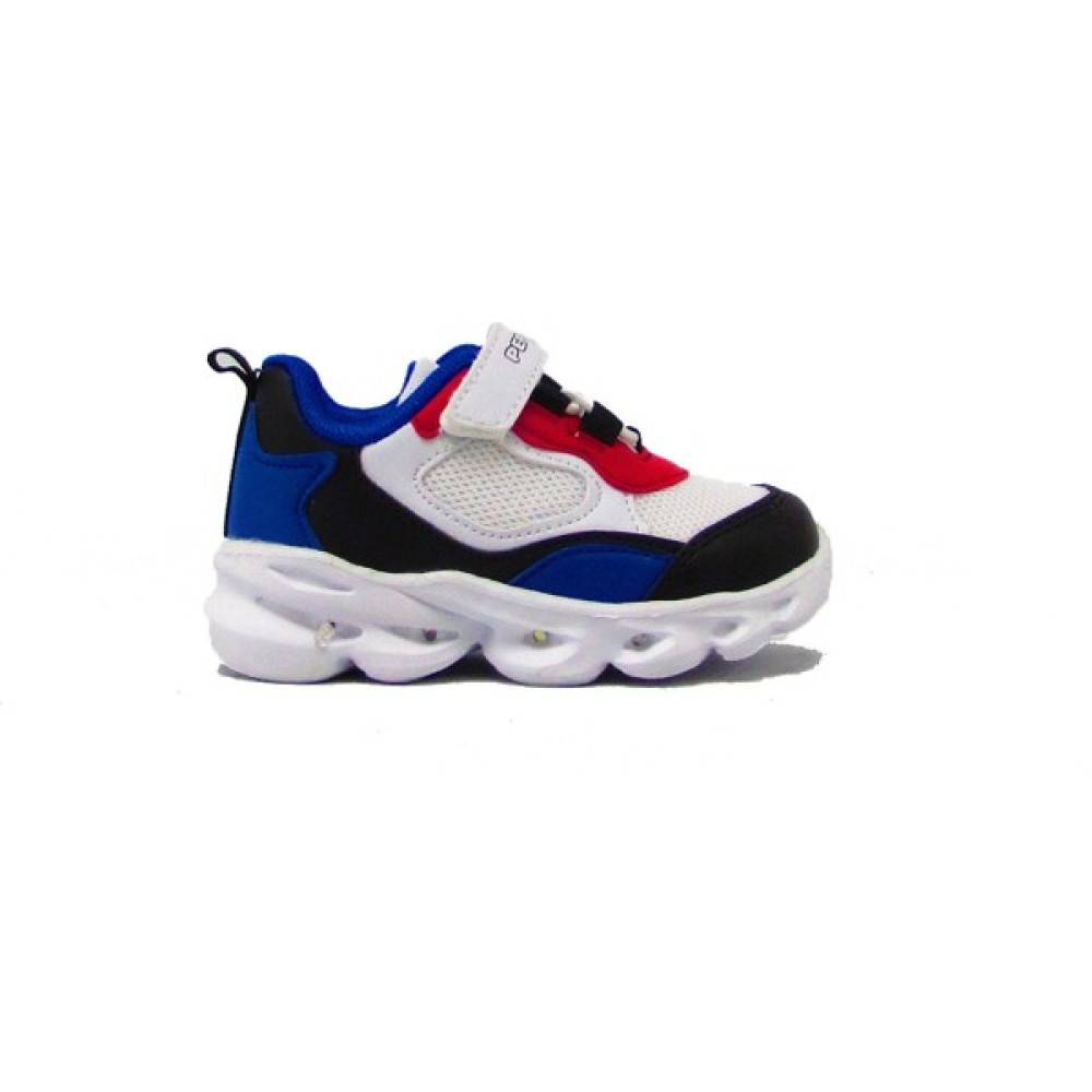 Pepino P-1253 Beyaz / Siyah Unisex Çocuk Işıklı Spor Ayakkabı Erkek Çocuk Günlük Ayakkabısı Fiyatı
