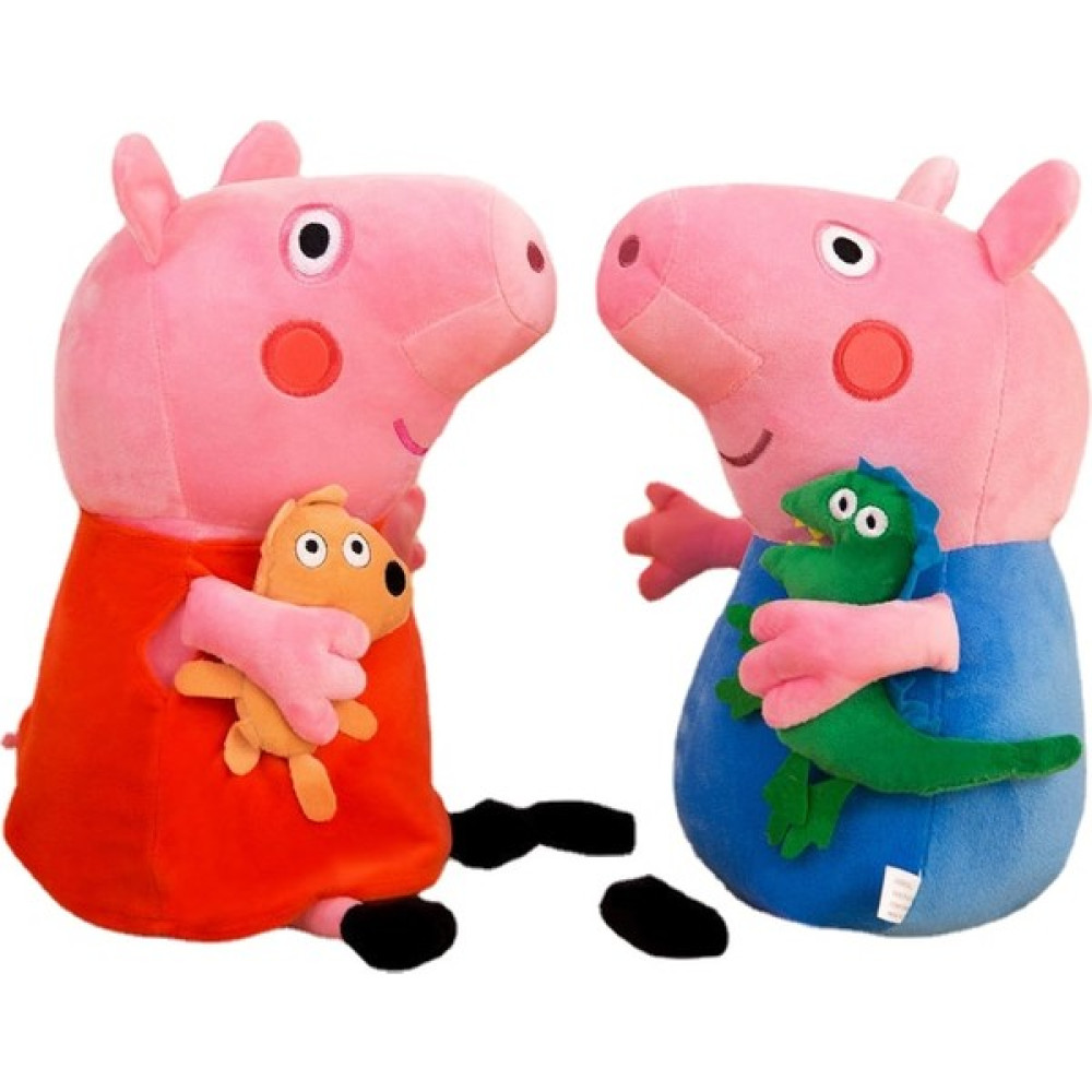 Peppa Pig 2 Peppa Pig Bebeği, Page ve George Bebeği Parçalama Oyuncakları (Yurt Dışından) - 20 x 20 cm Peluş Oyuncaklar Fiyatı
