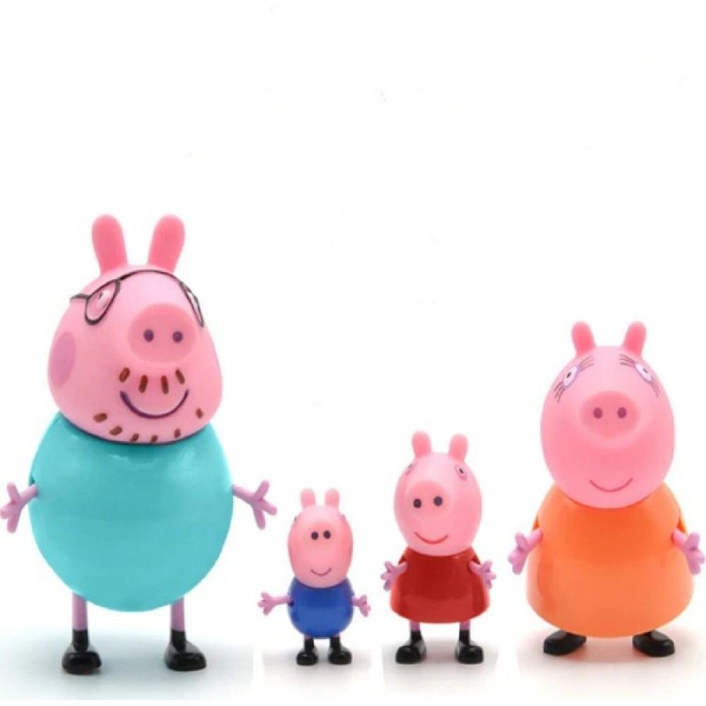 Peppa Pig Aile Seti Sevimli Figür Oyuncak 4'lü Peluş Oyuncaklar Fiyatı