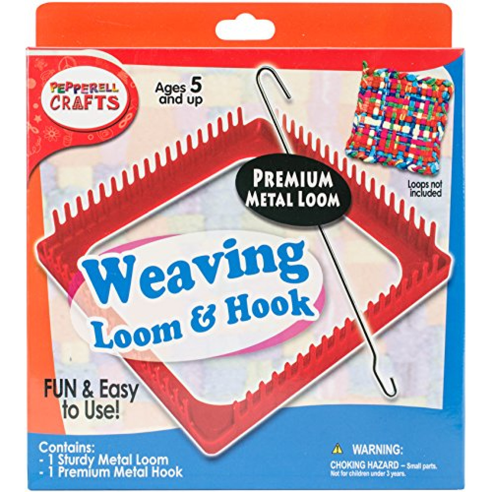 Pepperell Metal Loom & Hook Set, Azalea Pink