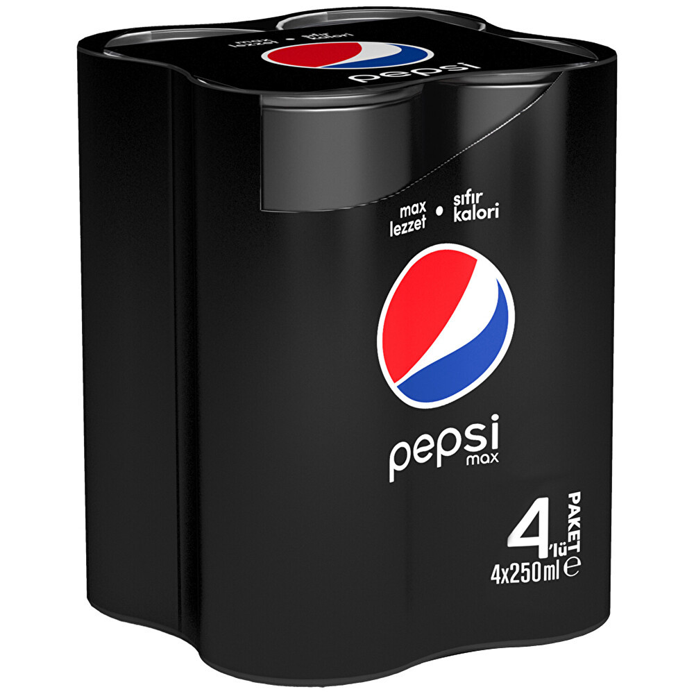 Pepsi Max Kutu 4x250 ml Gazlı İçecek Fiyatı