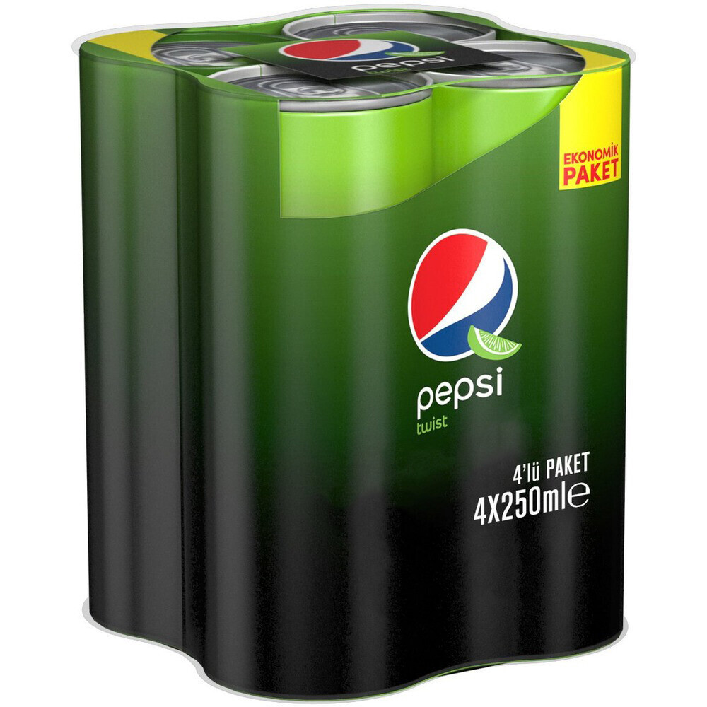 Pepsi Twist 4x250 ml Kutu Gazlı İçecek Fiyatı