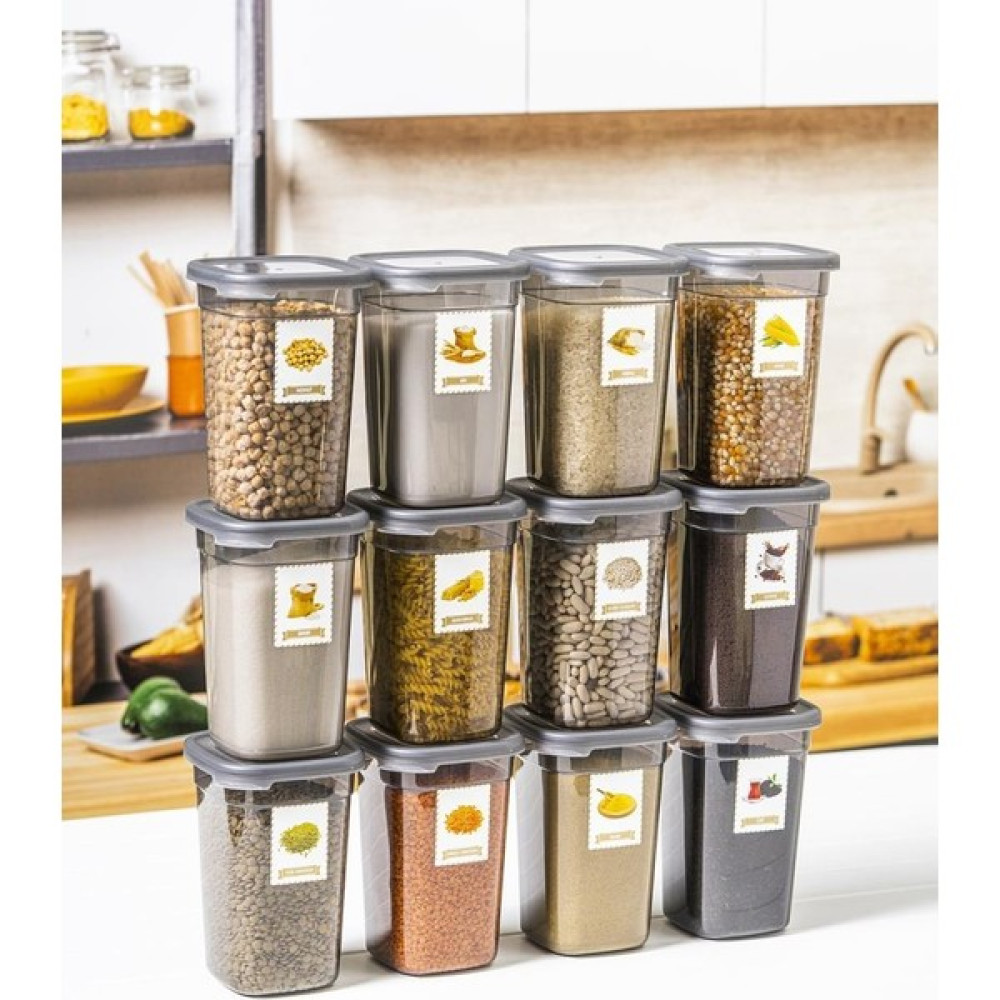 Per Class Organizer Etiketli Erzak Saklama Kabı 1.2 Lt 12'lı Set Saklama Kapları Fiyatı