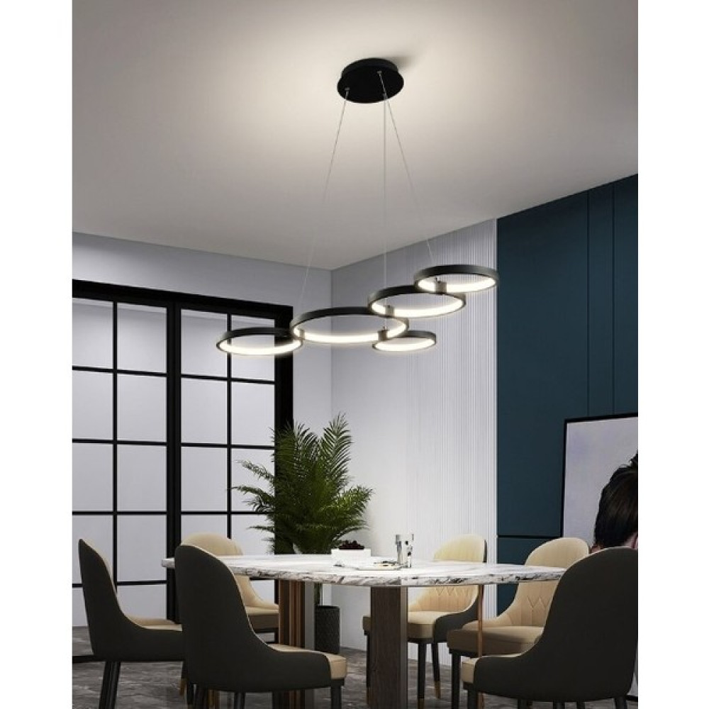 Pera Teknoloji Modern Halka Sarkıt Avize 120 cm Antrasit Kasa Avize Fiyatı