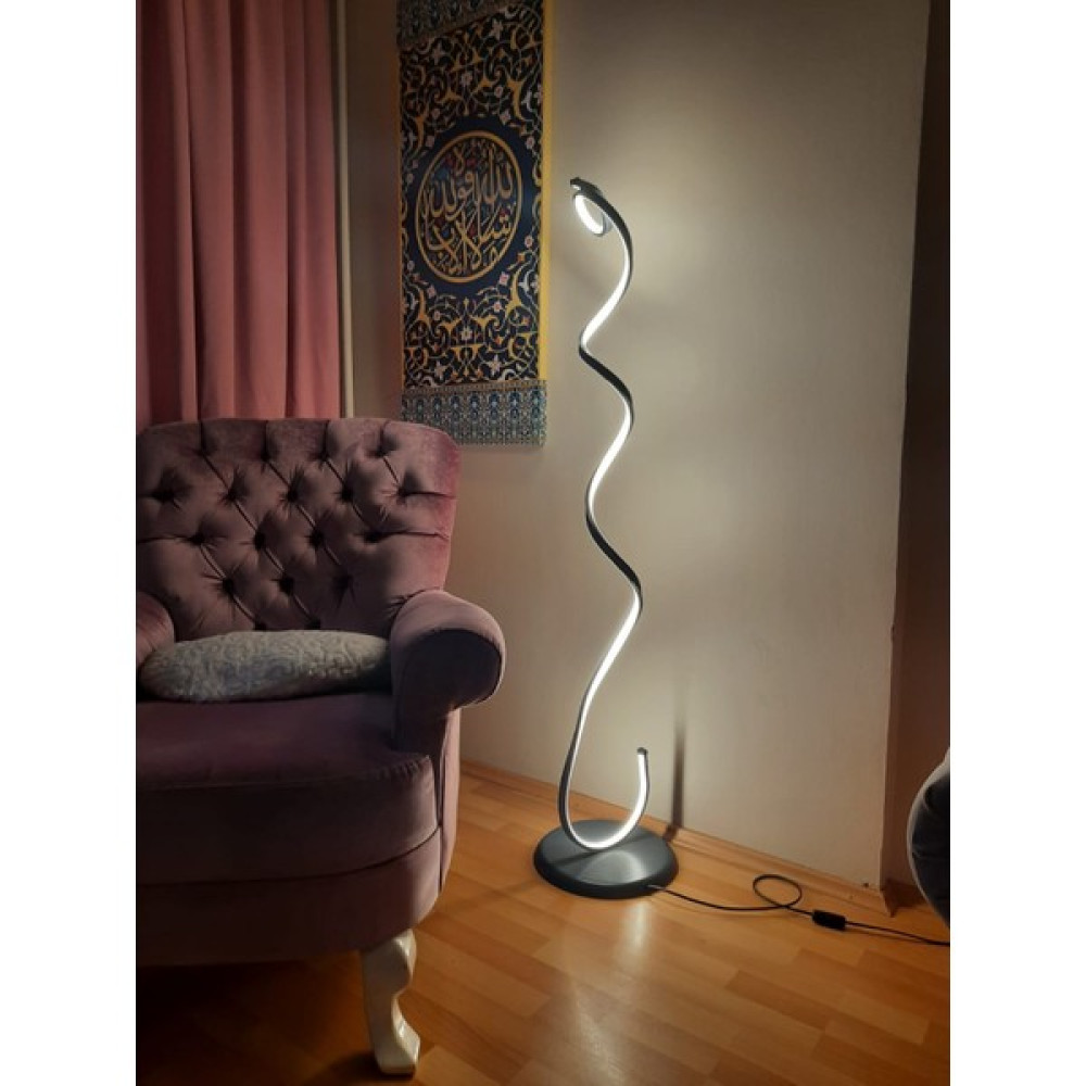 Pera Teknoloji Pera / Lambader / Snake / 140 cm / Antrasit Gövde / 3 Renkli Ledli Modern Akıllı Lambader Lambader Fiyatı