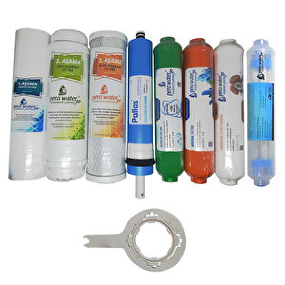 Pera Water  Açık Kasa Su Arıtma Cihazlarına Uygun Pallas Mebran 8'li Alkali + Mineral + Detox  Filtre Seti Açma Anahtarı Hediyeli Su Arıtma Cihazı Fiyatı