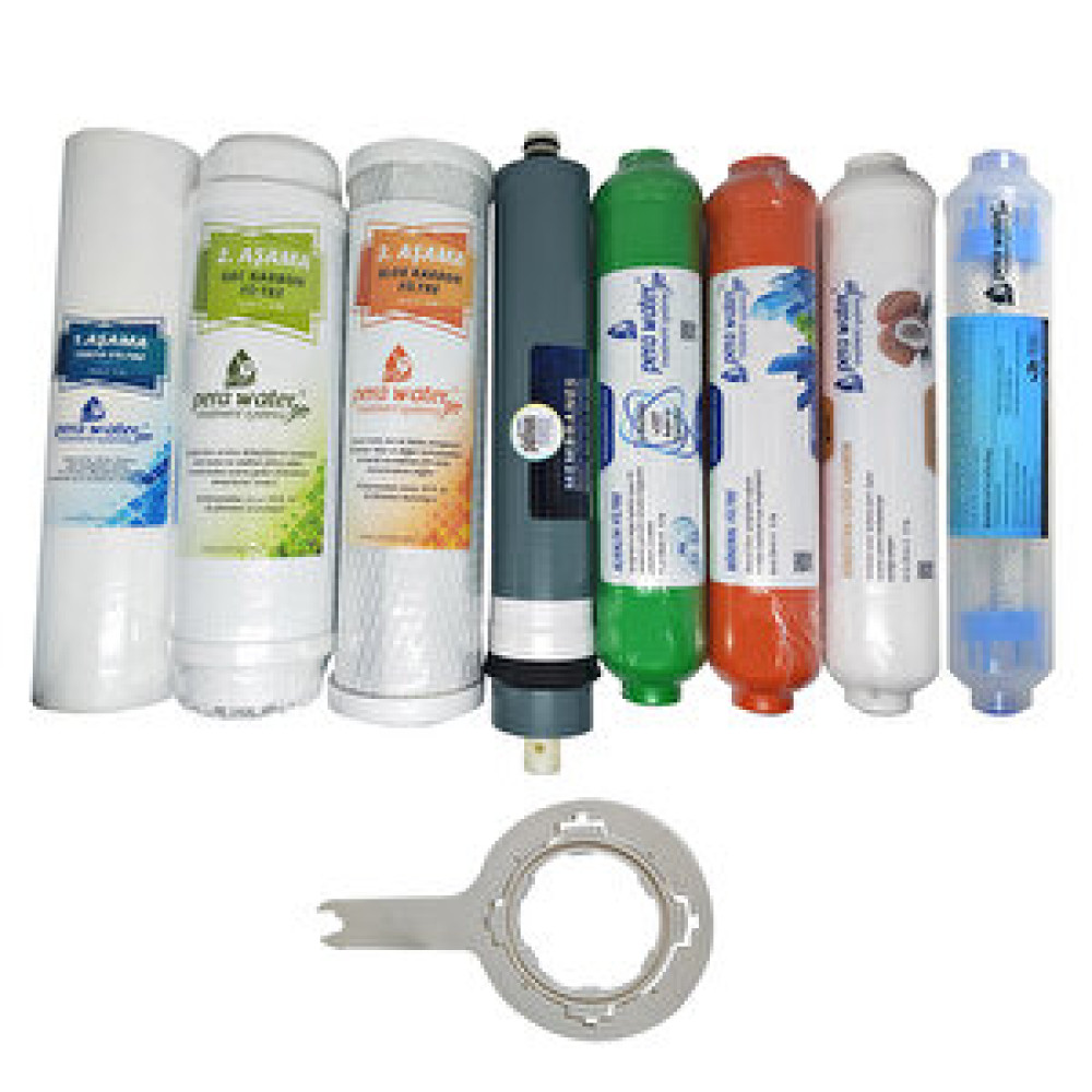 Pera Water  Açık Kasa Su Arıtma Cihazlarına Uygun Platinium Mebran 8'li Alkali + Mineral + Detox  Filtre Seti Açma Anahtarı Hediyeli Su Arıtma Cihazı Fiyatı