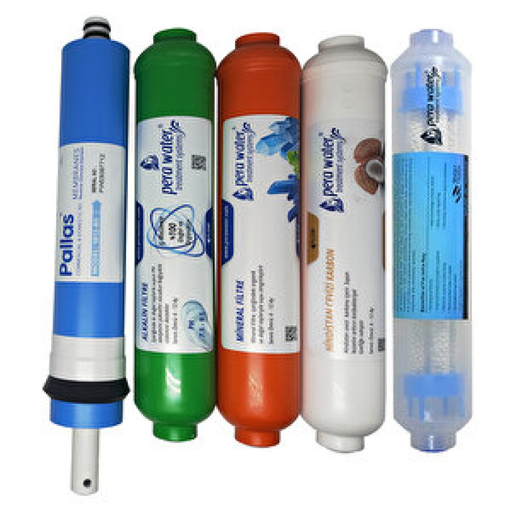 Pera Water  Tüm Su Arıtma Cihazlarına Uygun Pallas 80 Gpd Mebran + Alkali + Mineral + Detox + Hindistan Cevizi Tatlandırıcı Filtre Su Arıtma Cihazı Fiyatı