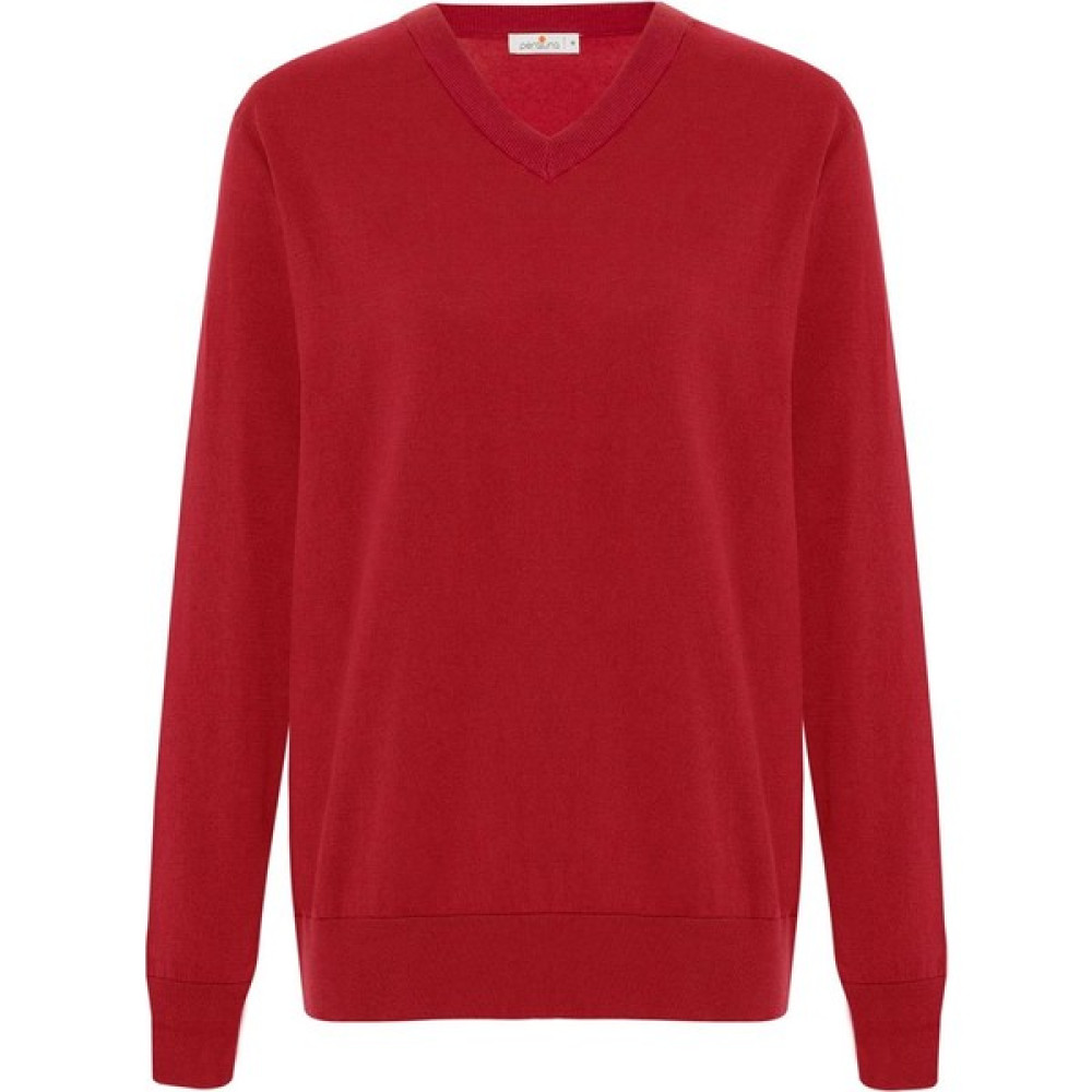 Peraluna Mateo V Neck Pullover Yumuşak Tuşeli Erkek Triko Kazak - Kırmızı Erkek Kazak & Süveter & Triko Fiyatı
