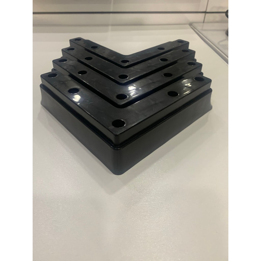 Peramics Siyah 18X18 5 cm Yükseklik L Koltuk Ayağı - 18 x 18 cm Koltuk Fiyatı