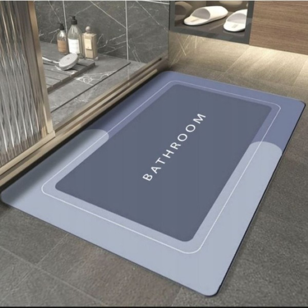 Perast Home Su Emici Paspas Şık Tasarım Abdest Paspası Kaymaz Taban Diyatom 40*60 cm 1 Adet Oval veya Düz Paspas - Mavi - 40 x 60 cm Paspas Fiyatı