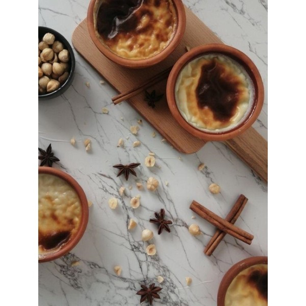 Perast Home6'lı Sütlaç Çömlek Kase - Güveç Kase Güveç Seti- Fırın Sütlaç Kase Güveç Kabı Sufle Kabı - 0,5 lt Tepsiler / Fırın Kapları Fiyatı
