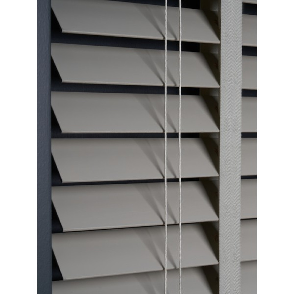 Perdelife Orijinal Ahşap Jaluzi Perde Kurdelalı GRİ Renk 50mm - 170 x 200 cm - Gri Jaluzi Perde Fiyatı