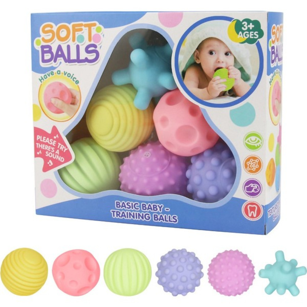 Perfect Choice 6 Adet Top Bebek Duyusal Oyuncak - Renkli (Yurt Dışından) Bebek Oyuncakları Fiyatı