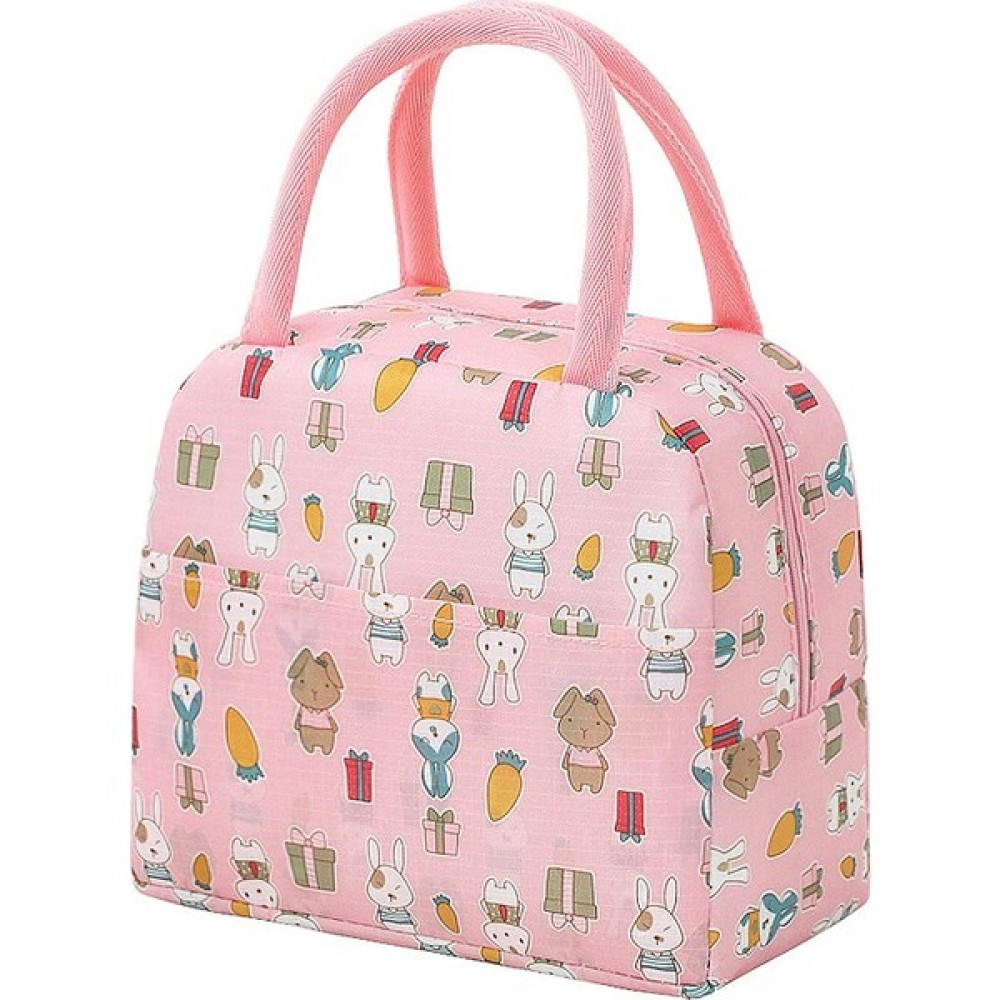 Perfect Choice Büyük Kapasiteli Tavşan Figürlü Yalıtımlı Beslenme Çantası - Pembe (Yurt Dışından) - 23x13x19cm Beslenme Çantası Fiyatı