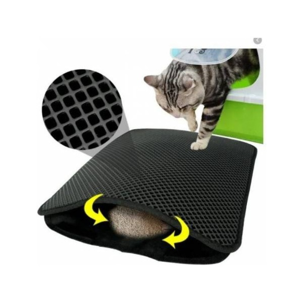 Perfect Elekli Kedi Tuvalet Önü Paspası 60 x 40 cm - 60 x 45 cm - Siyah Evcil Hayvan Ürünleri Fiyatı