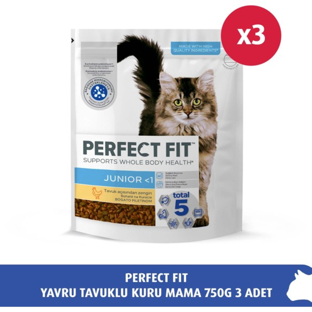 Perfect Fit Yavru Tavuklu Kuru Mama 750 gr 3X Evcil Hayvan Ürünleri Fiyatı