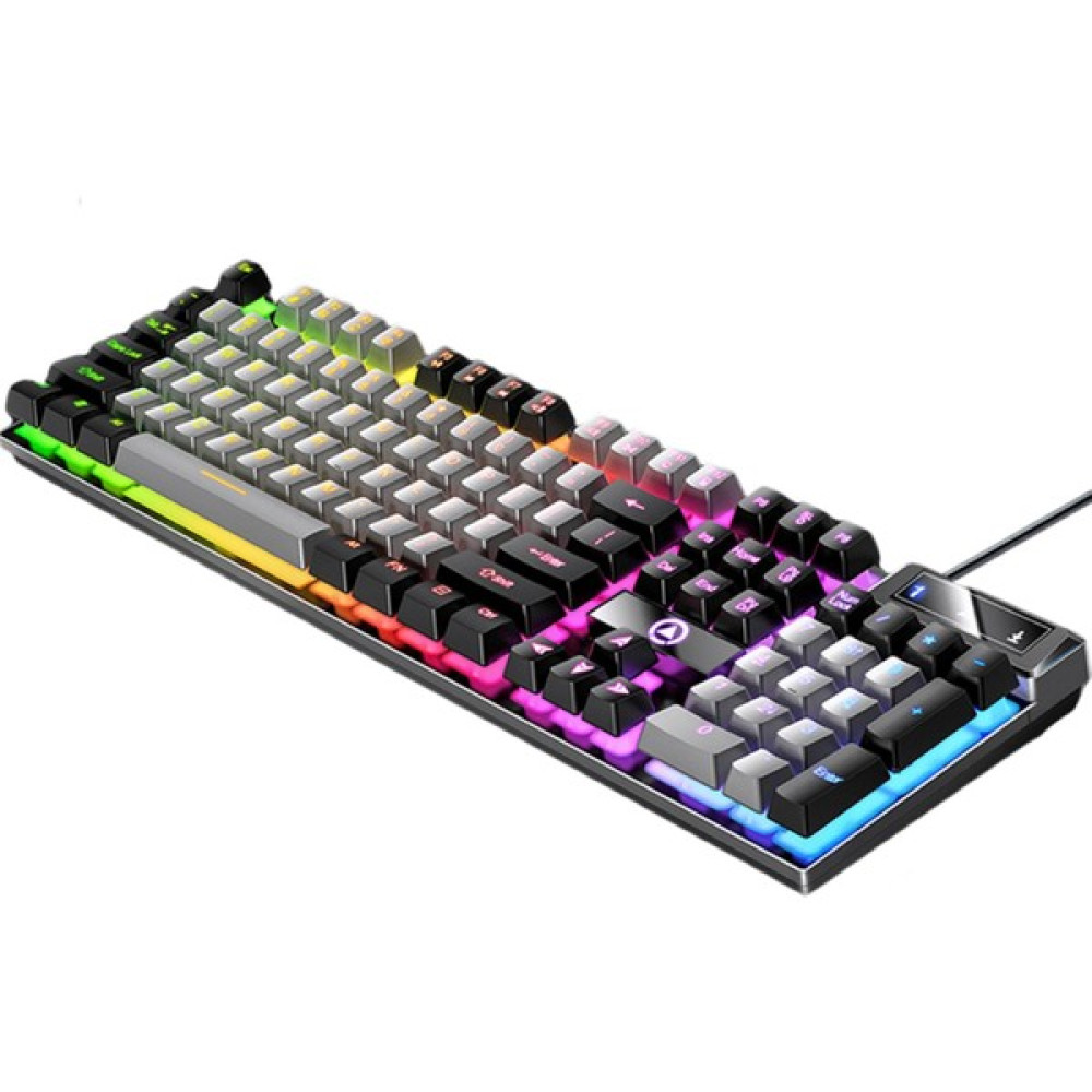 Perfect Mekanik Oyun Klavyesi Rgb Arkadan Aydınlatmalı Usb Type-C 104 Anahtarlar Windows Gri Siyah Için Rahat (Yurt Dışından) - Renkli Oyuncu Klavyesi Fiyatı