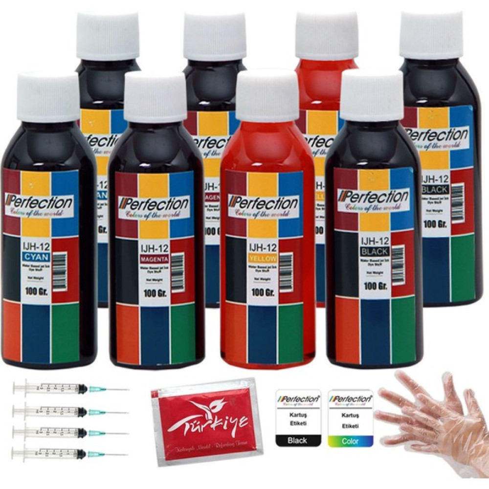Perfection Canon Pıxma G3470 Megatank Yazıcı Mürekkep Dolum Seti 8X100 Ml. - PRO Set - 4 Renk Kartuş Dolum Ürünleri Fiyatı