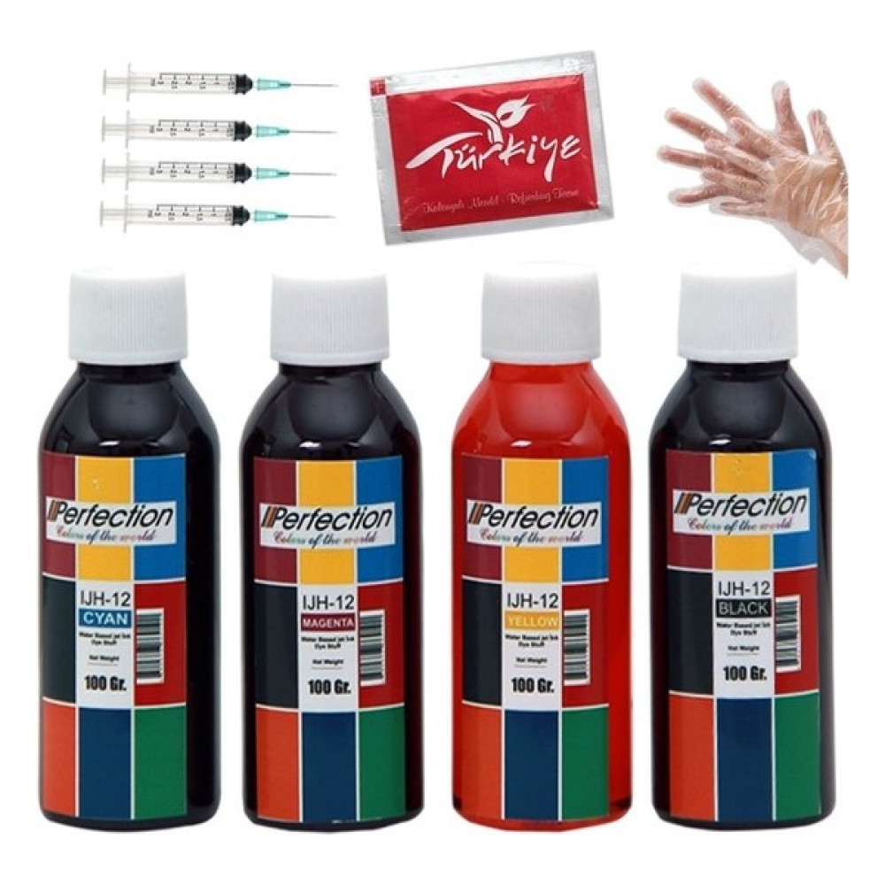 Perfection Epson L3150/L3151/L3156 103 Yazıcı Uyumlu 4 renk Mürekkep Seti Kartuş Dolum Ürünleri Fiyatı