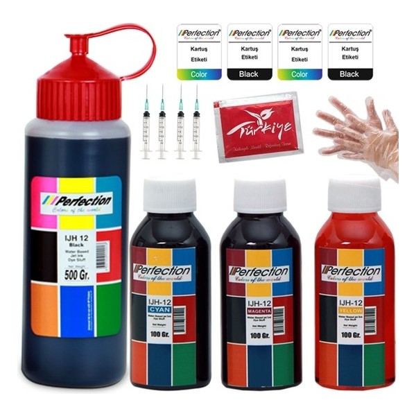 Perfection Hp 652 Kartuş Uyumlu Dolum Seti̇ 500 ml + 3 x 100 ml Tonerler Fiyatı