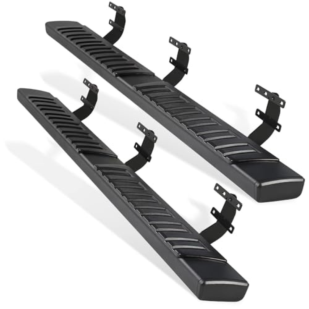Perfit Liner 6 inches Running Boards Side Steps for 2019-2025 Dodge Ram 1500 Crew Cab New Body Style Black Aluminum Alloy Nerf Bar(Not Included 2019-2025 Ram 1500 Classic 2019-2025 Ram 2500 3500)