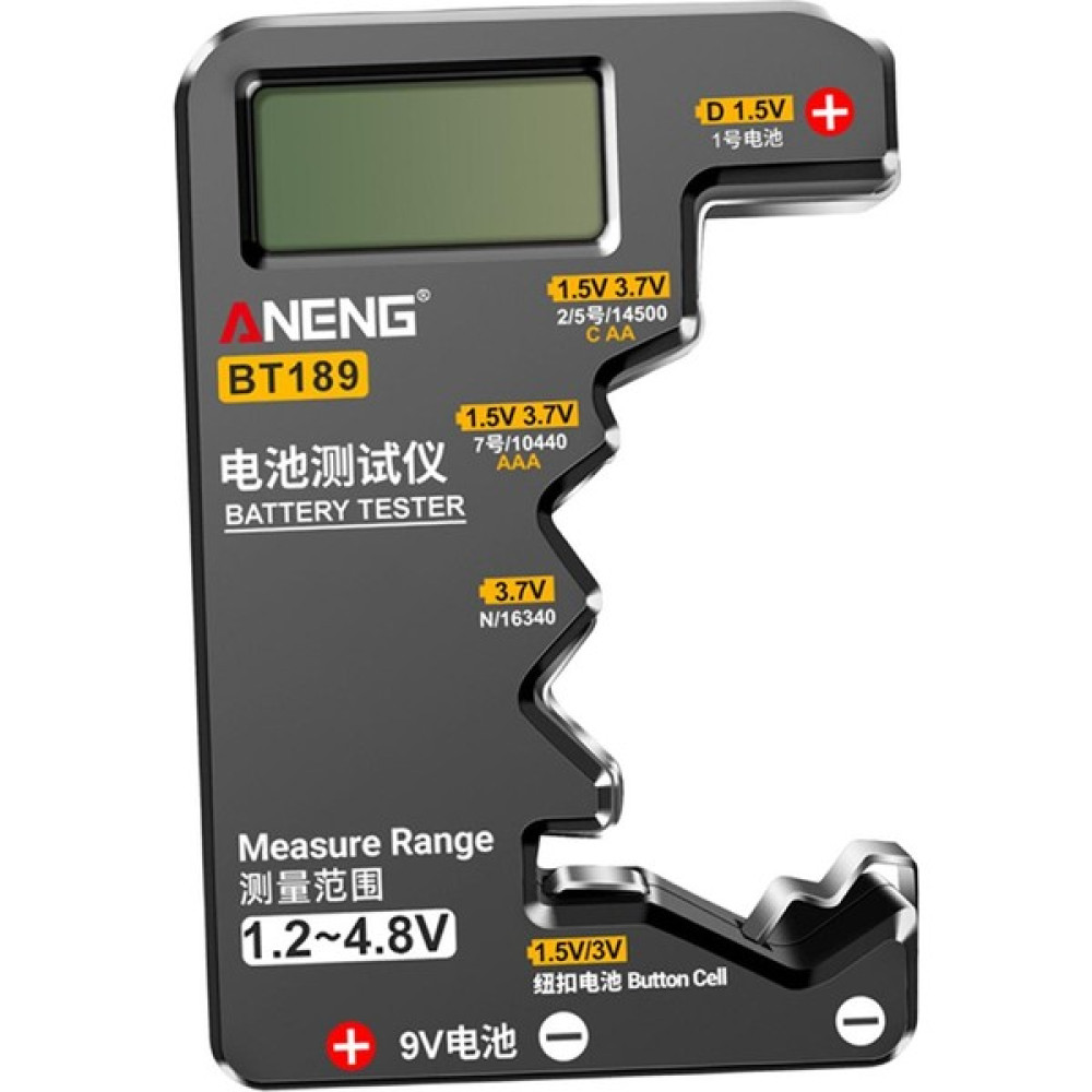 Perfk Pil Test Cihazı Voltaj Test Cihazı Ölçüsü 1.2-4.8V Kolay Çalışma Taşınabilir Siyah (Yurt Dışından) - Siyah - Gümüş Diğer Test ve Ölçüm Cihazları Fiyatı