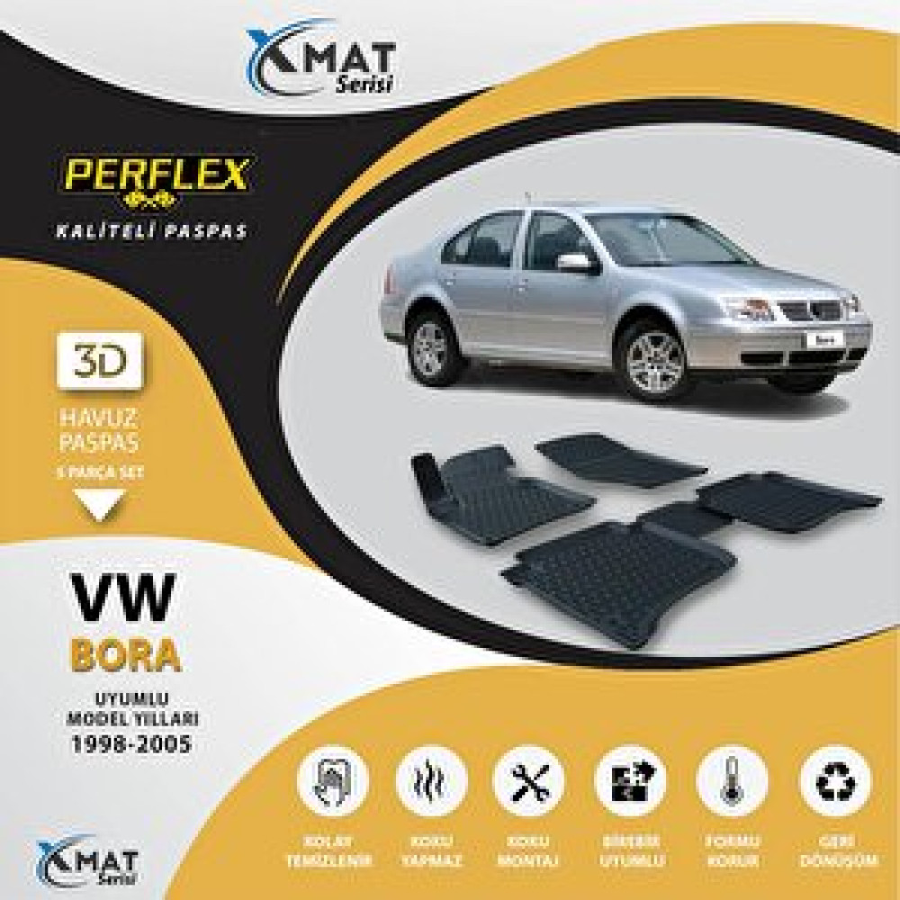 Perflex Paspas 3d Havuzlu X-mat Bora 1998-2005 Araca Özel Paspaslar Fiyatı