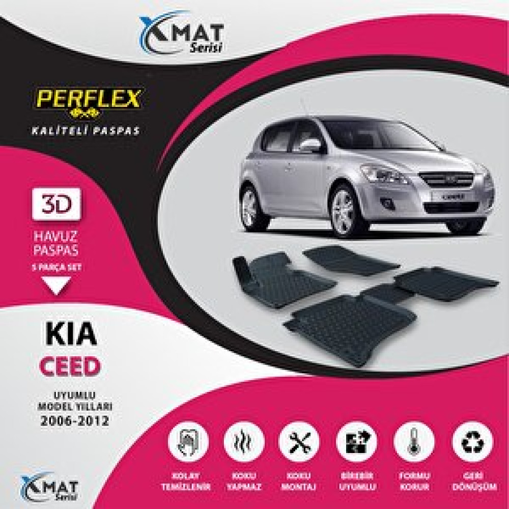 Perflex Paspas 3d Havuzlu X-mat Ceed 2006-2012 Araca Özel Paspaslar Fiyatı