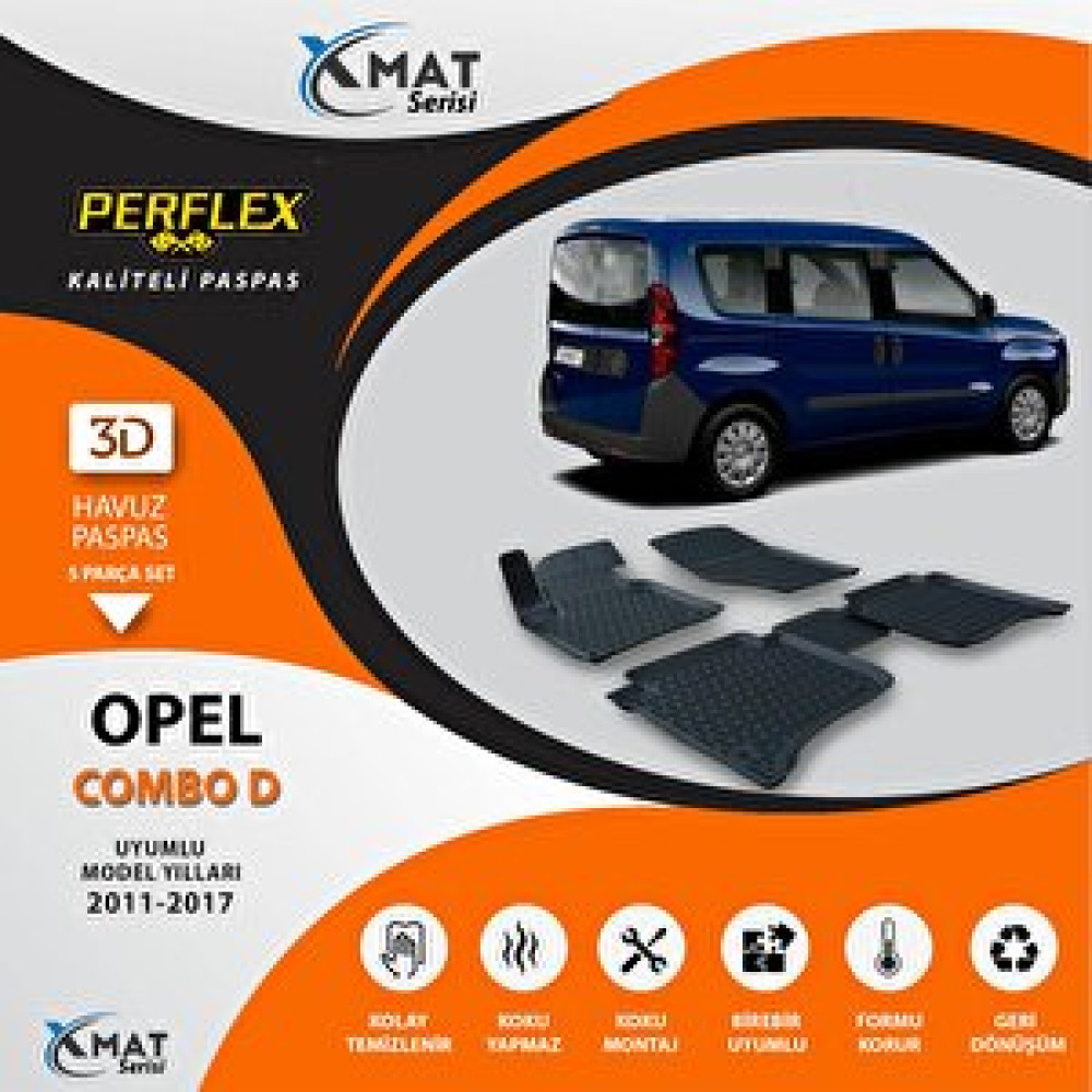 Perflex Paspas 3d Havuzlu X-mat Combo D 2011-2017 Araca Özel Paspaslar Fiyatı
