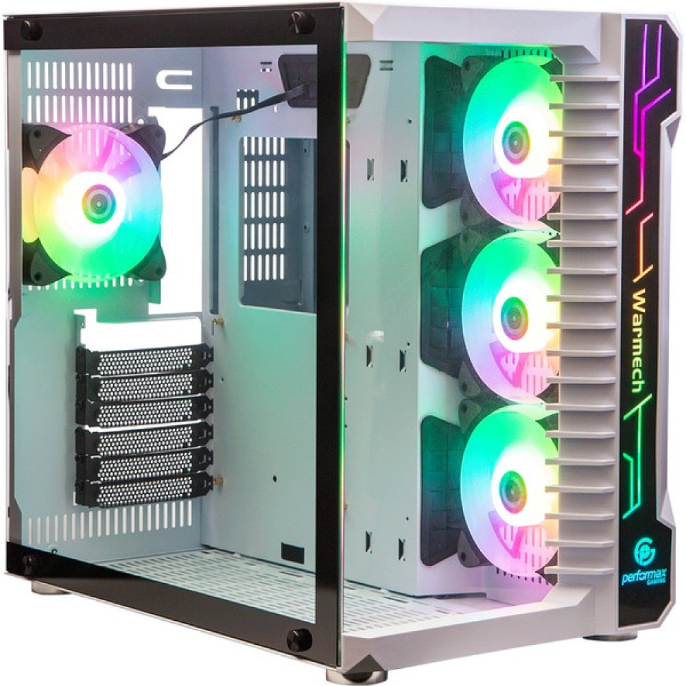 Performax Warmech Beyaz Temp. Cam Rgb Atx Kasa 4*12 Rgb Fan PC Kasaları Fiyatı