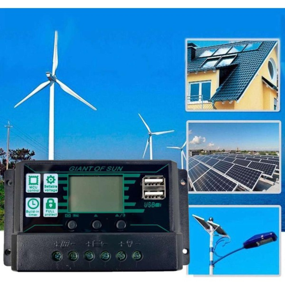 Pergyi Solar Şarj Kontrol Cihazı Çift USB Bağlantı Noktalı Güneş Paneli Kontrol Cihazı 12V/24V Mppt/pwm Otomatik Parametre Ayarlanabilir Kullanımı ... Diğer Test ve Ölçüm Cihazları Fiyatı