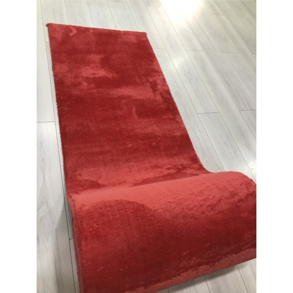 Perhal Kırmızı Pofuduk Peluş Sarar Yıkanabilir Kaymaz Taban Halı Yolluk - 80 x 150 cm Salon Halısı Fiyatı