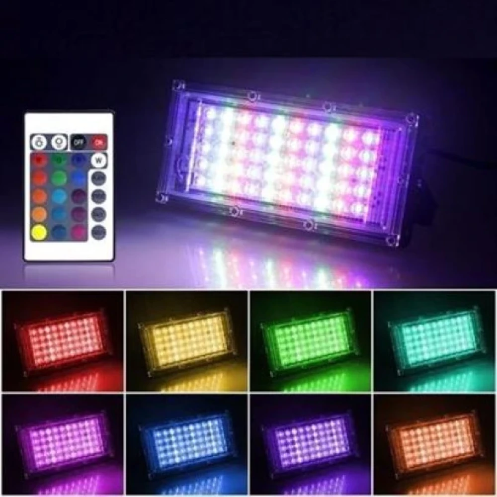 Periboia Kumandali Led Isik Dis Cephe Aydinlatmasi Cok Renkli Rgb Led Panel Isik Partiled Aydinlatma Dış Mekan Aydınlatma Fiyatı