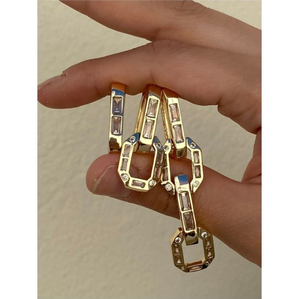 Peripech Çelik Gold Özel Vip Zirkon Seri 3 Lü Set Devin Küpe Serenay Küpe Devinküpe Altın, Takı & Aksesuar Fiyatı