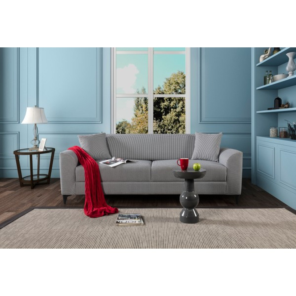 Perla Sofa Azra Yataklı Kanepe Gri Kazayağı Kanepe & Çekyat Fiyatı
