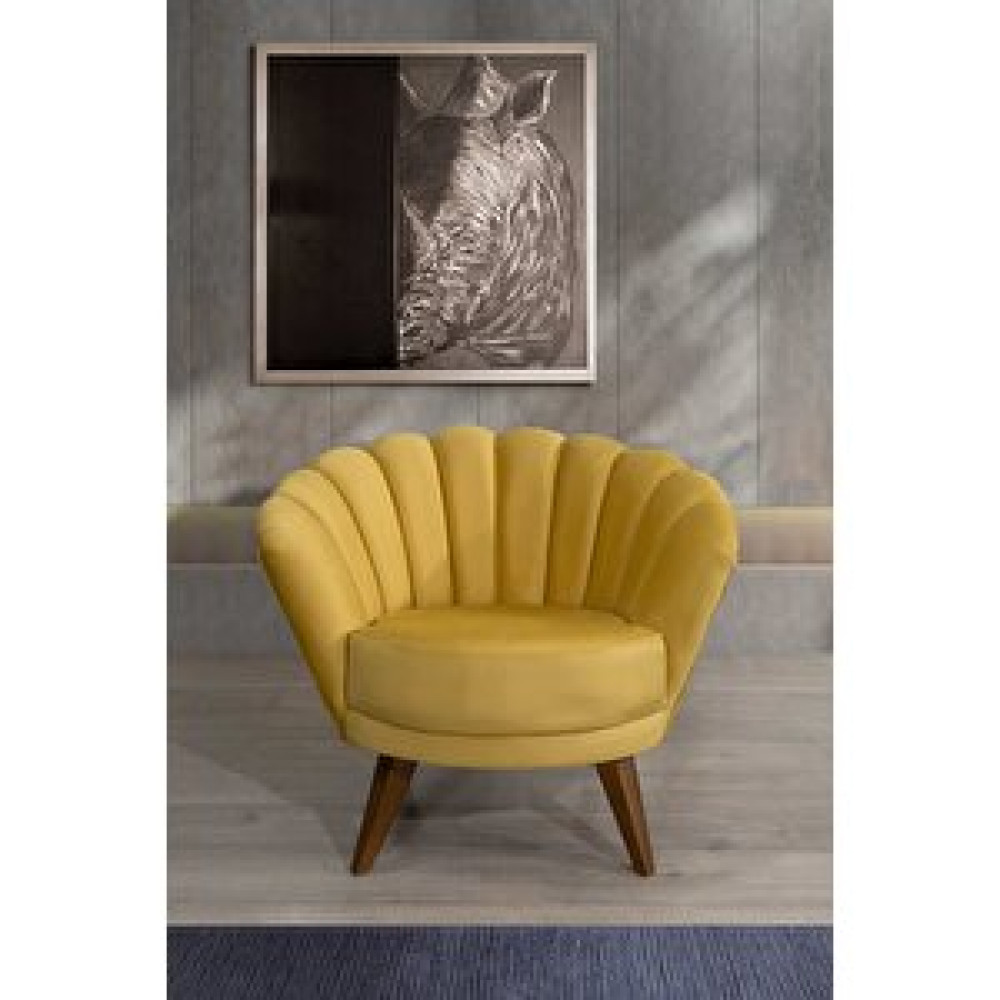 Perla Sofa Dragon Berjer Babyface Sarı Tekli Koltuk & Berjer Fiyatı