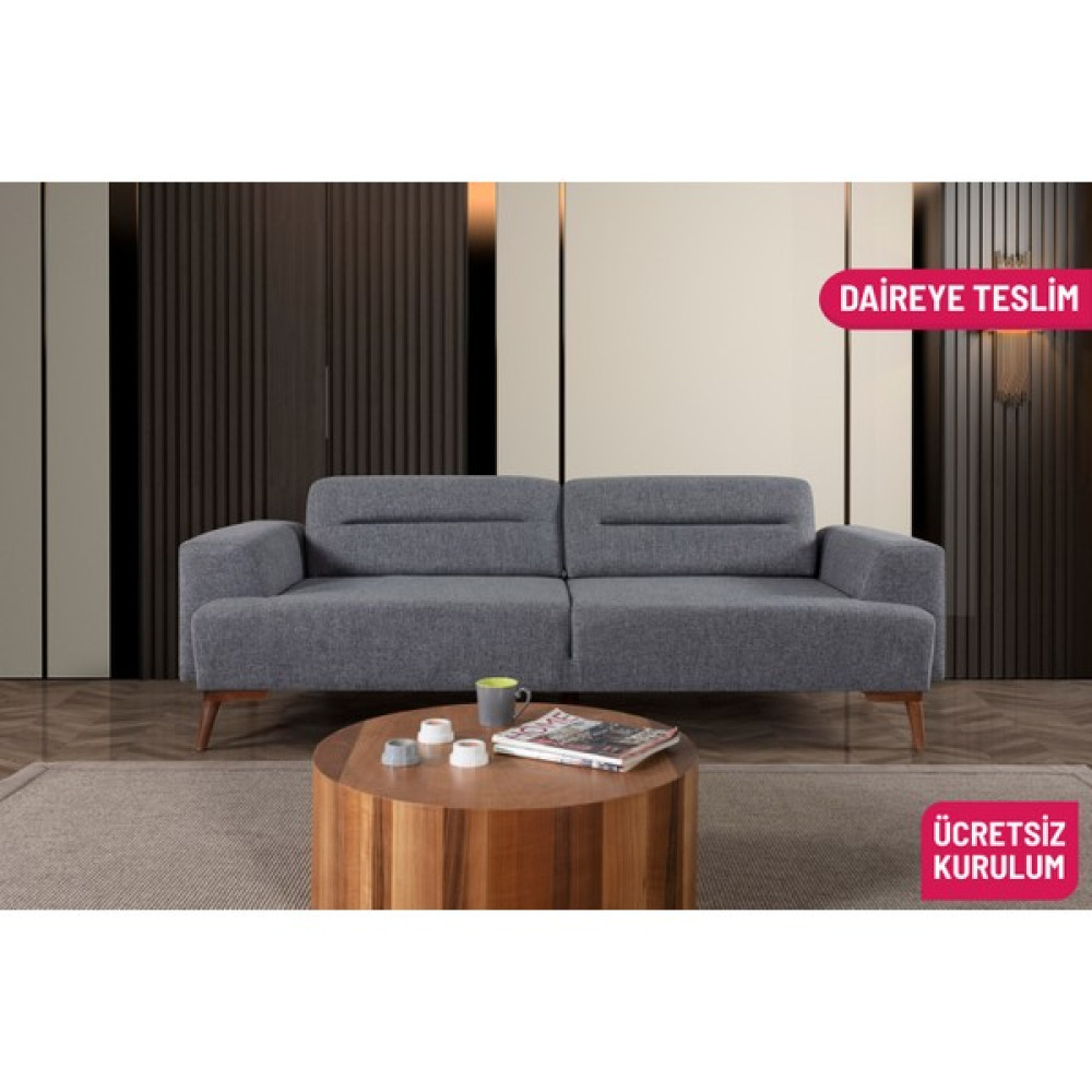 Perla Sofa Felty Yataklı Kanepe Gri Kanepe & Çekyat Fiyatı