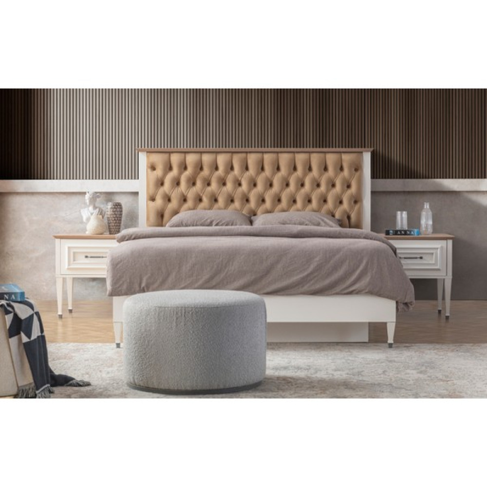 Perla Sofa Istanbul Bazalı Karyola - Beyaz - 160 x 200 cm Karyola Fiyatı