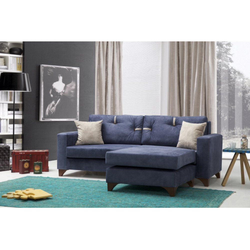 Perla Sofa Konfor Kose Koltuk Takimi Mavi Köşe Takımı / Seti Fiyatı