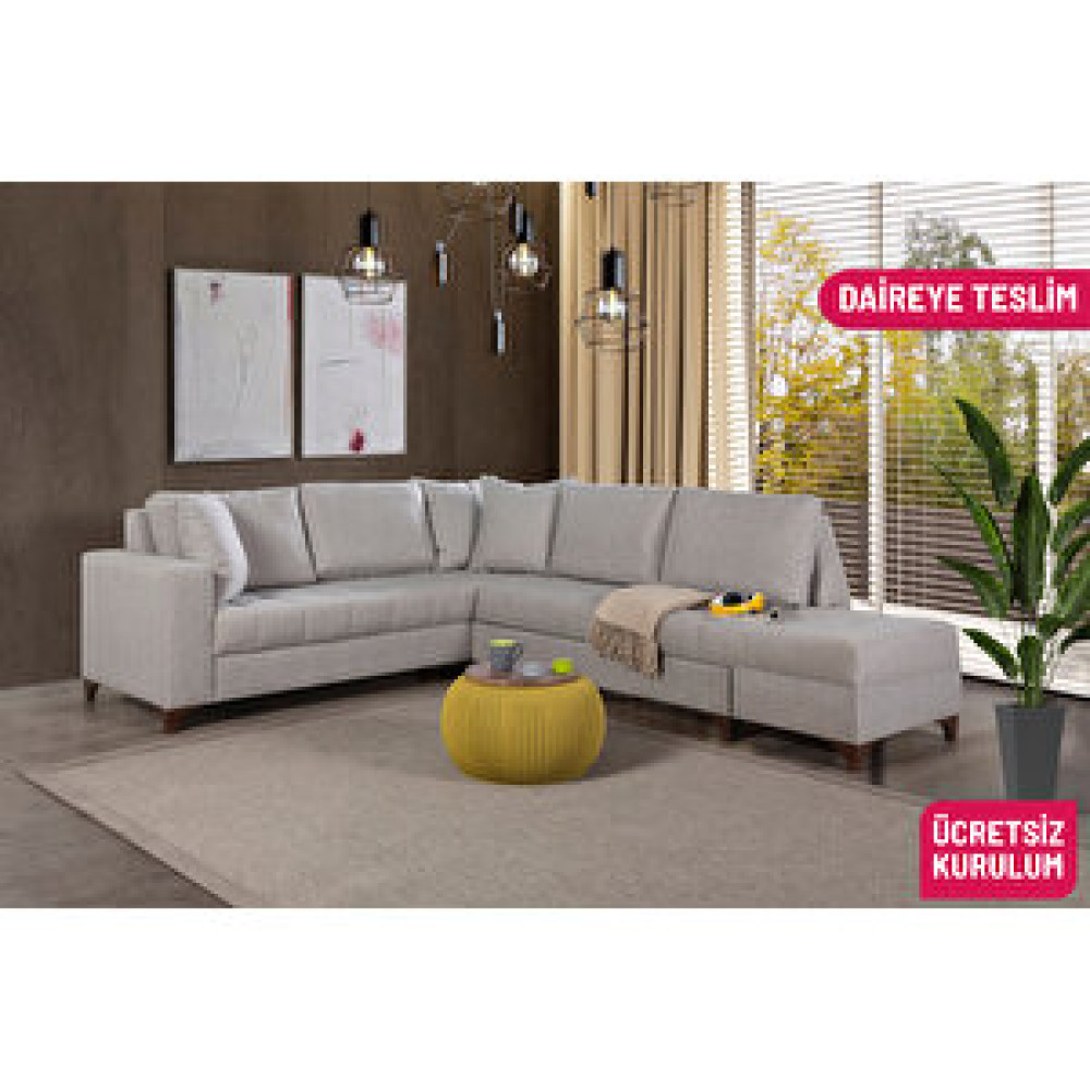 Perla Sofa Lehon Köşe Takimi Krem Köşe Takımı / Seti Fiyatı