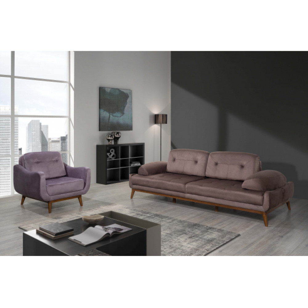 Perla Sofa Nelson Yatakli Koltuk Takimi Babyface Kahve Koltuk Takımı / Seti Fiyatı