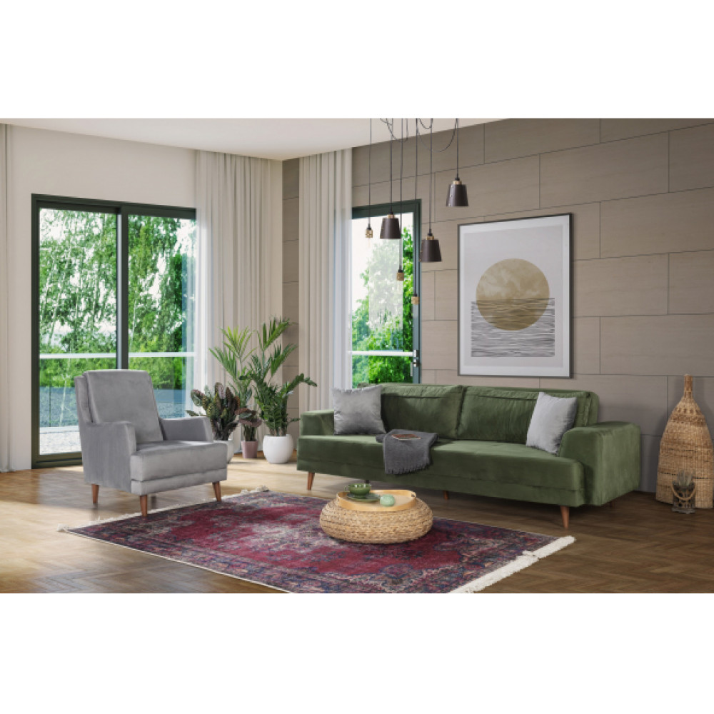 Perla Sofa Nobis Yatakli Koltuk Takimi Babyface Yesil Koltuk Takımı / Seti Fiyatı