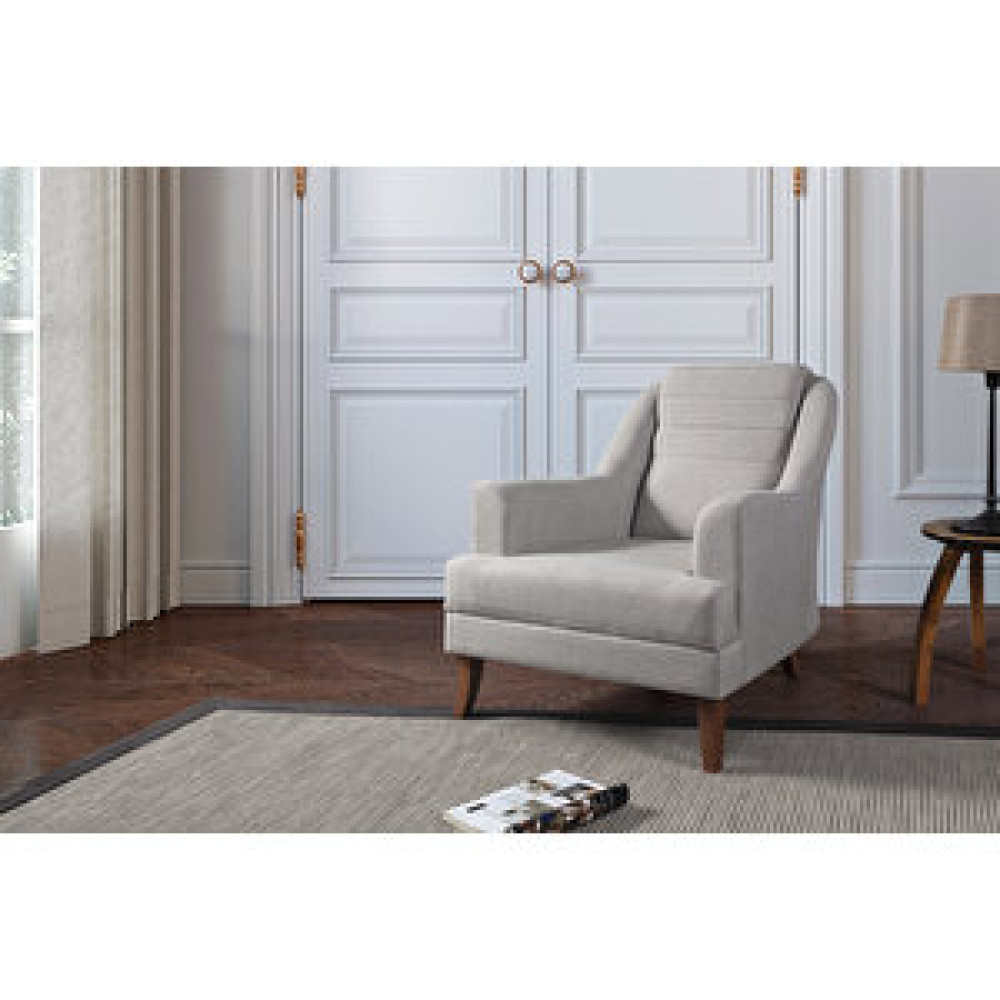 Perla Sofa Petra Berjer Keten Krem Tekli Koltuk & Berjer Fiyatı
