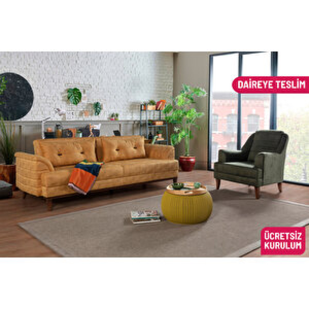 Perla Sofa Petra Koltuk Takimi Bora Hardal Koltuk Takımı / Seti Fiyatı