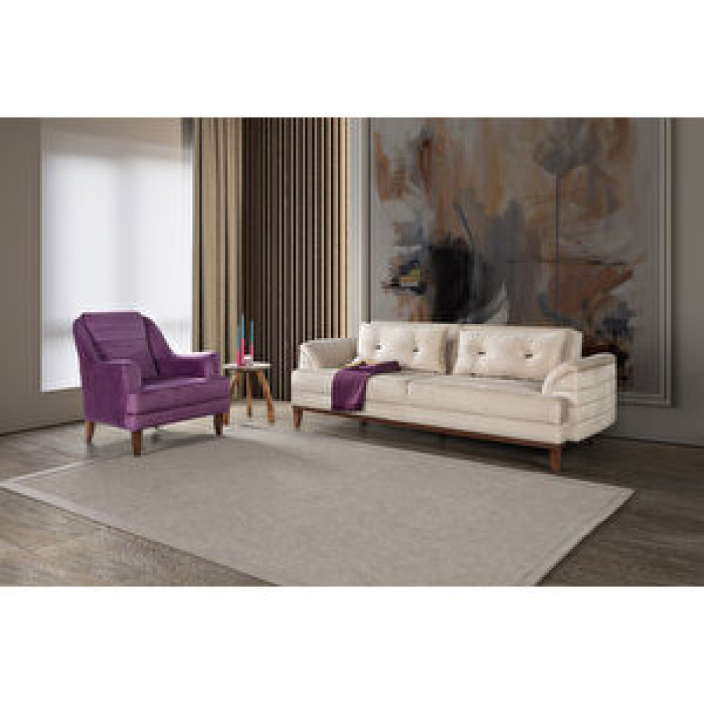 Perla Sofa Petra Yataklı Koltuk Takımı Babyface Krem Koltuk Takımı / Seti Fiyatı