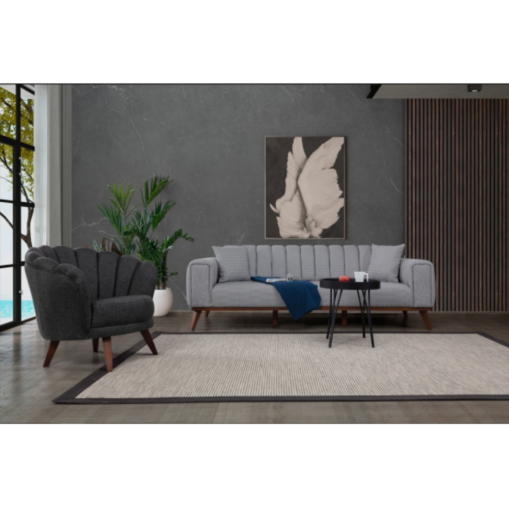 Perla Sofa Velar Koltuk Takimi Keten Gri Kazayagi Koltuk Takımı / Seti Fiyatı