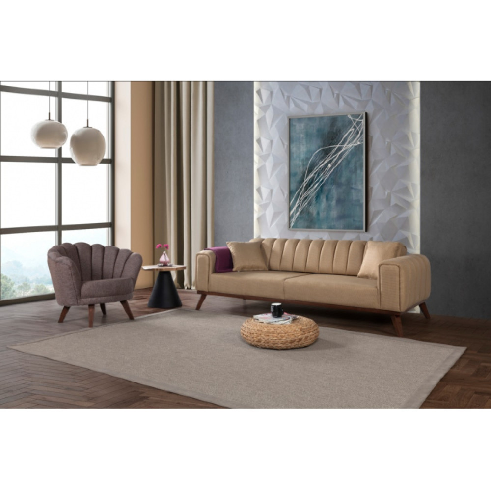 Perla Sofa Velar Koltuk Takimi Keten Hardal Kazayagi Koltuk Takımı / Seti Fiyatı