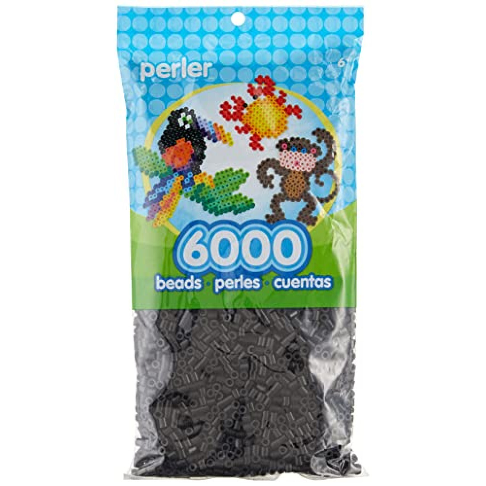 Perler Beads Fuse Beads for Crafts, Black, Small, 6000pcs